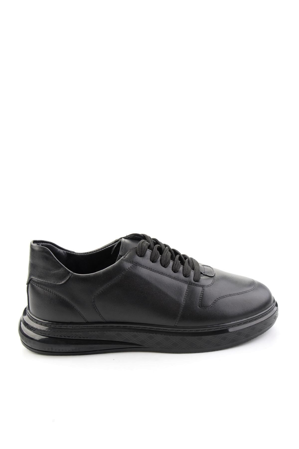 Siyah Napa Hakiki Deri Erkek Sneaker E01736060543