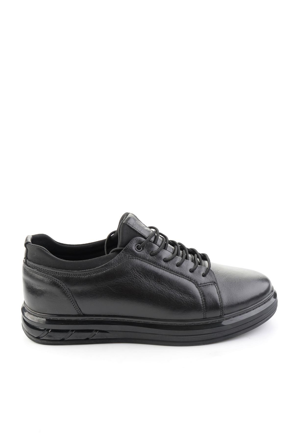 Siyah Napa Hakiki Deri Erkek Sneaker E01803050243