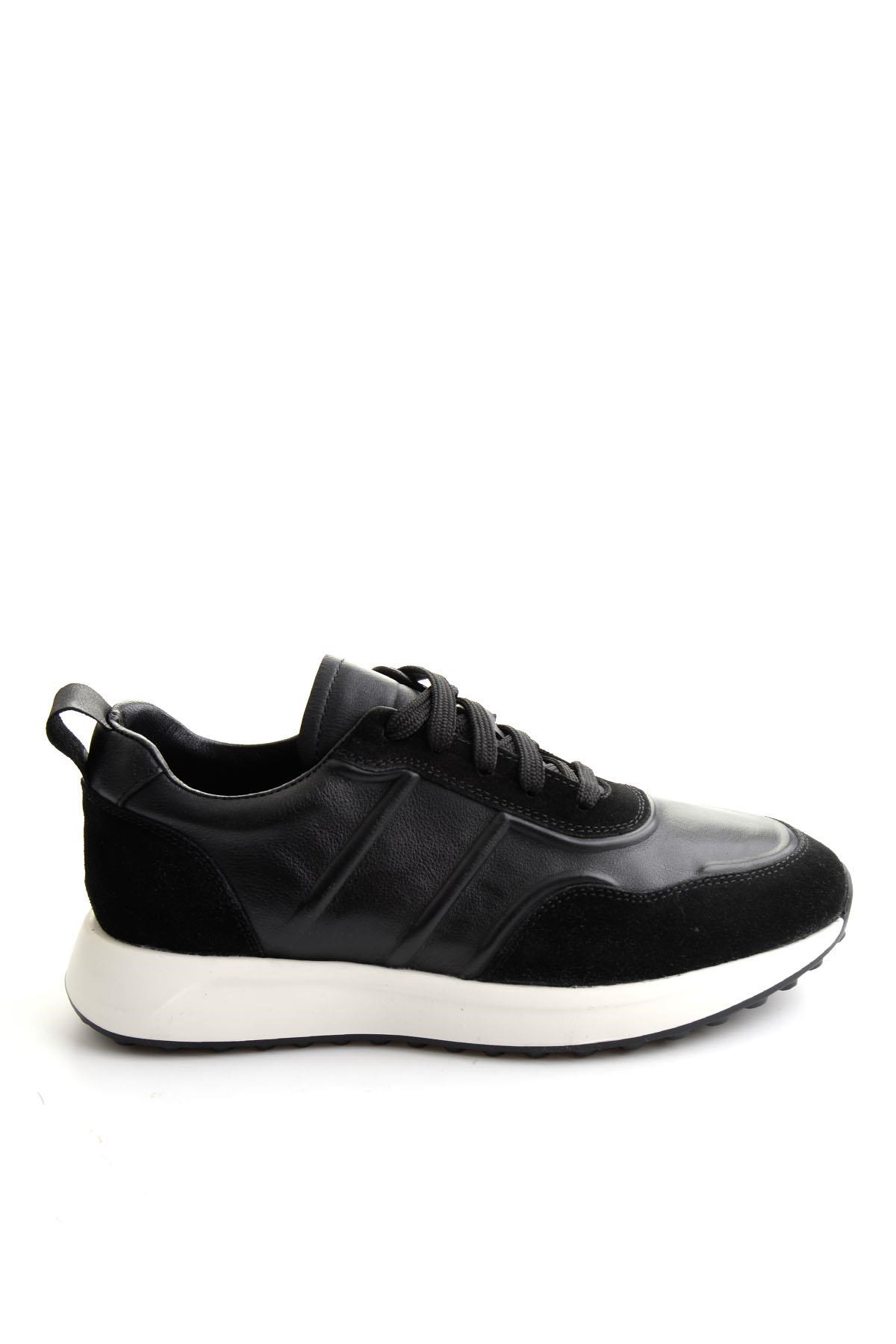 Siyah Napa Hakiki Deri Erkek Sneaker E01774057943