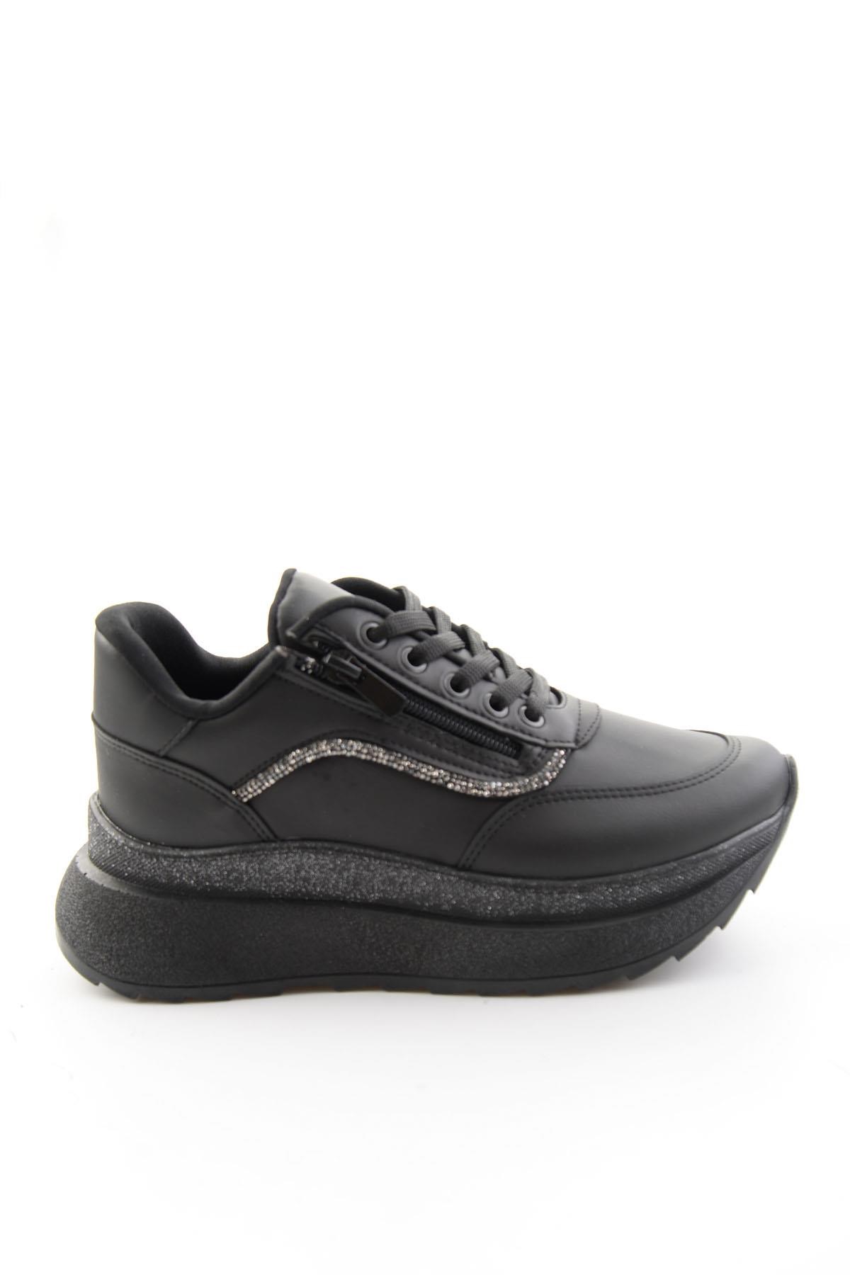 Siyah Siyah  Kadın Sneaker K01709060409