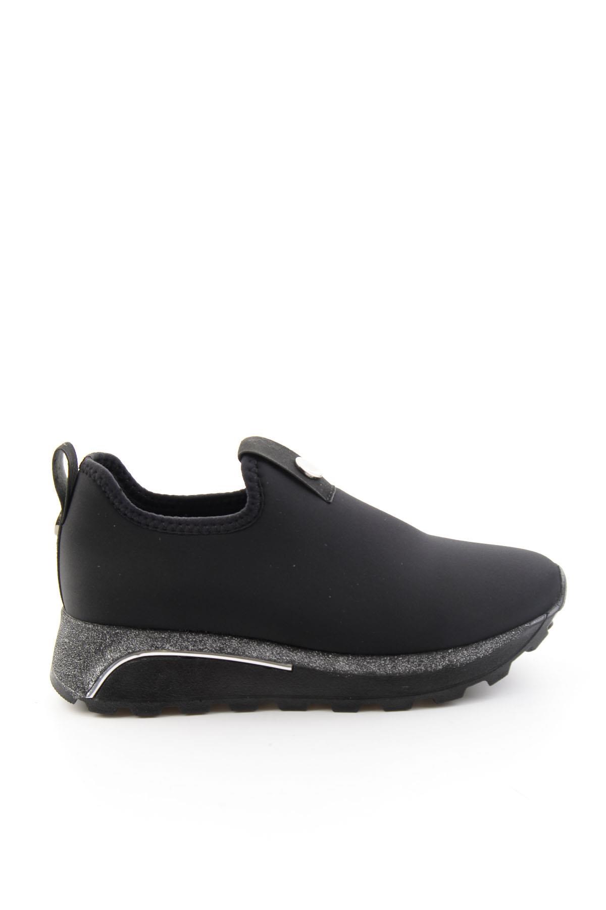Siyah Streç  Kadın Sneaker K01834220017