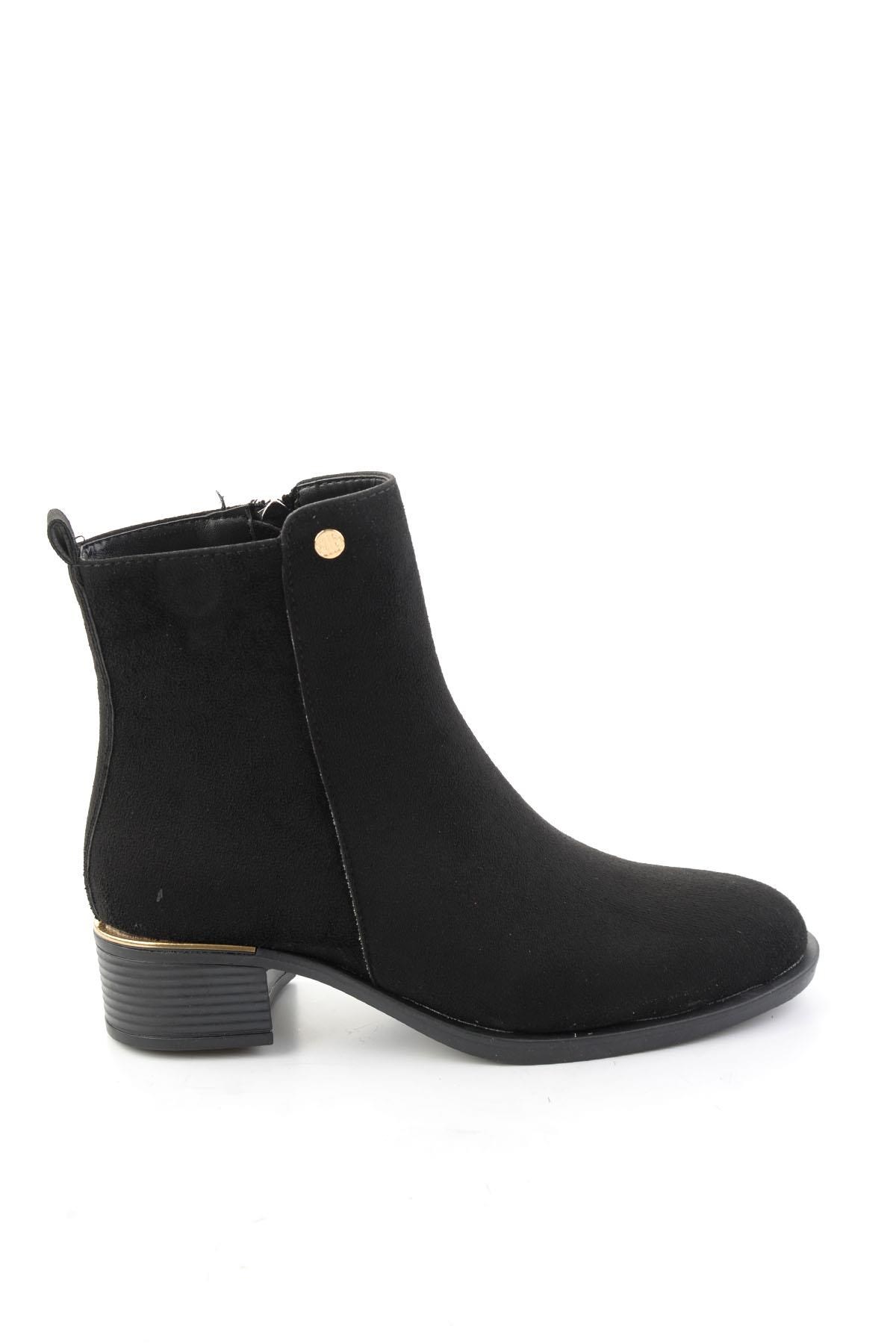 Siyah Süet  Kadın Bot & Bootie K02823350072