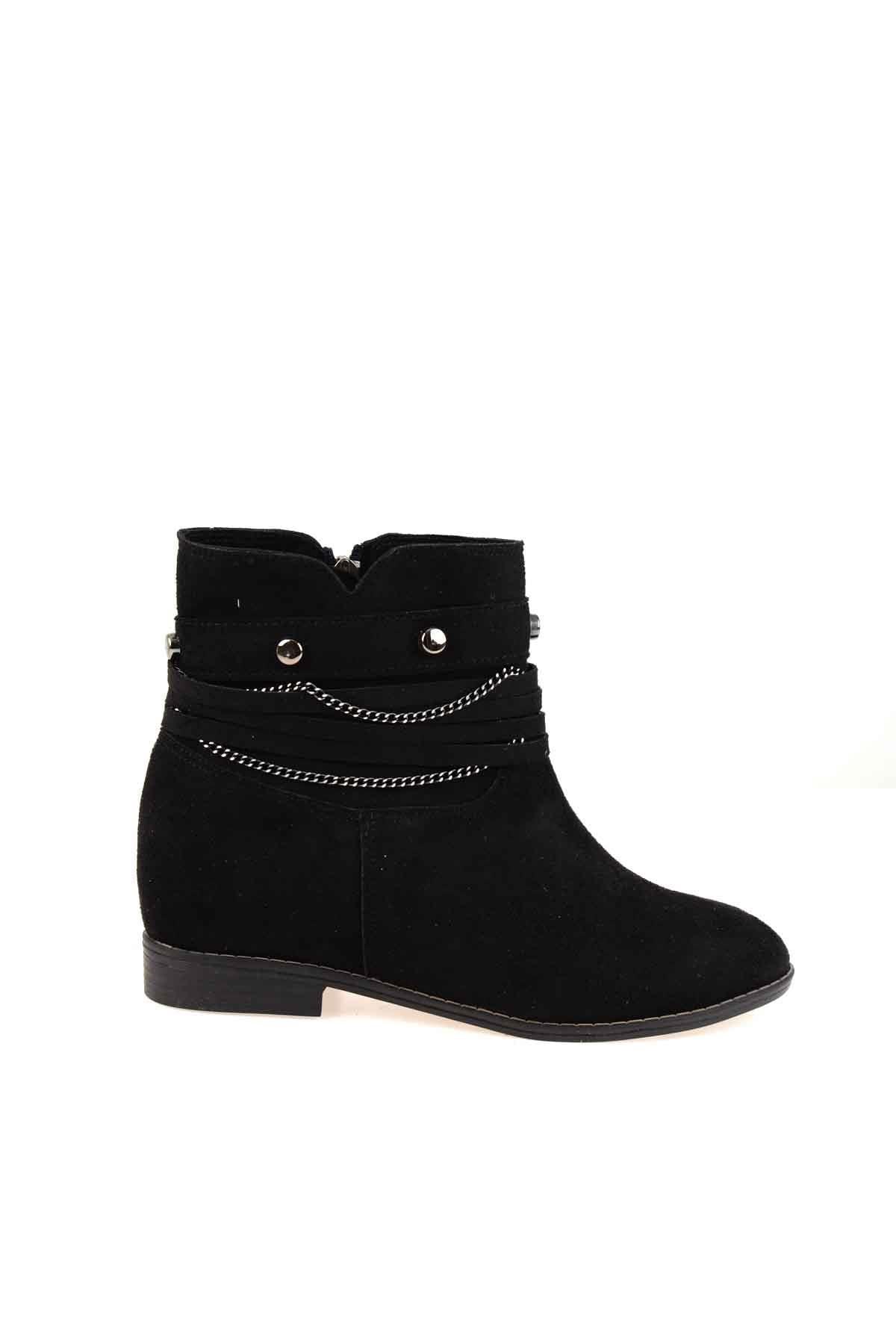Siyah Süet  Kadın Bot & Bootie K0674048565