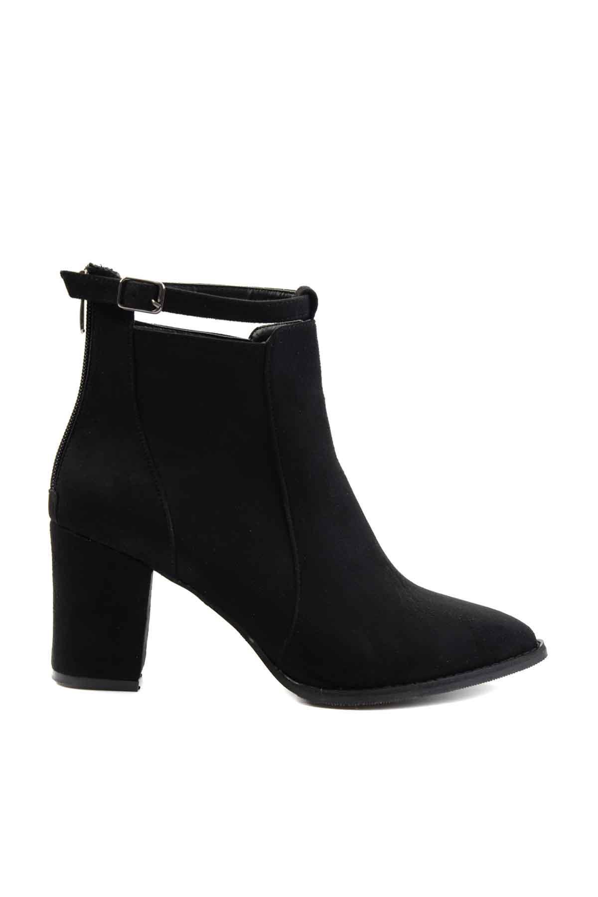 Siyah Süet  Kadın Bot & Bootie M0839022365