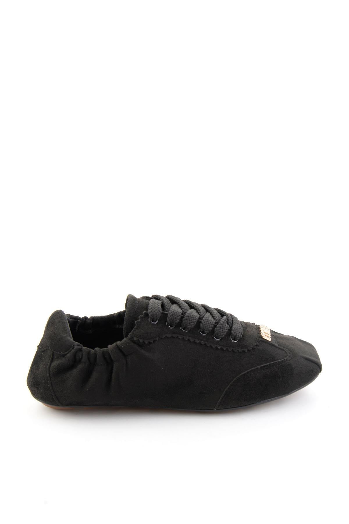 Siyah Süet  Kadın Sneaker K01235044672