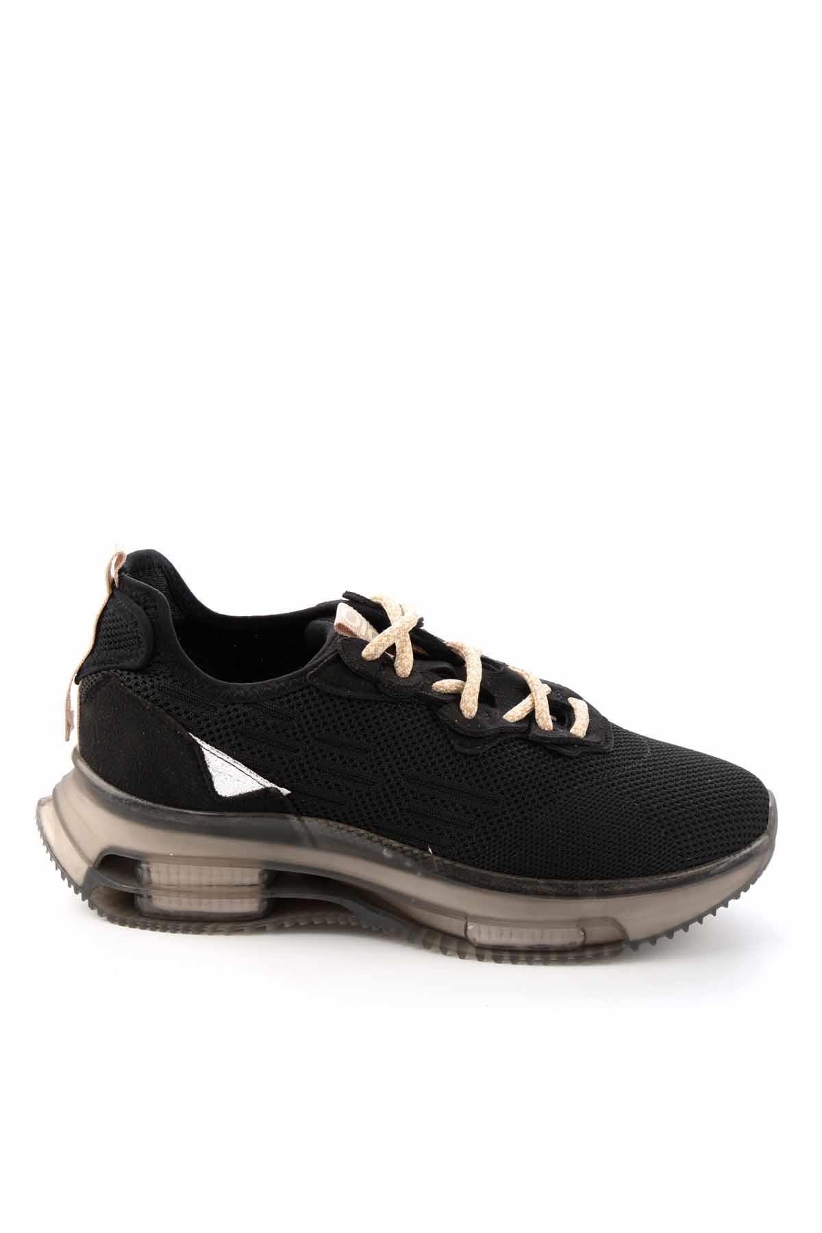 Siyah Triko  Kadın Sneaker K01703016182