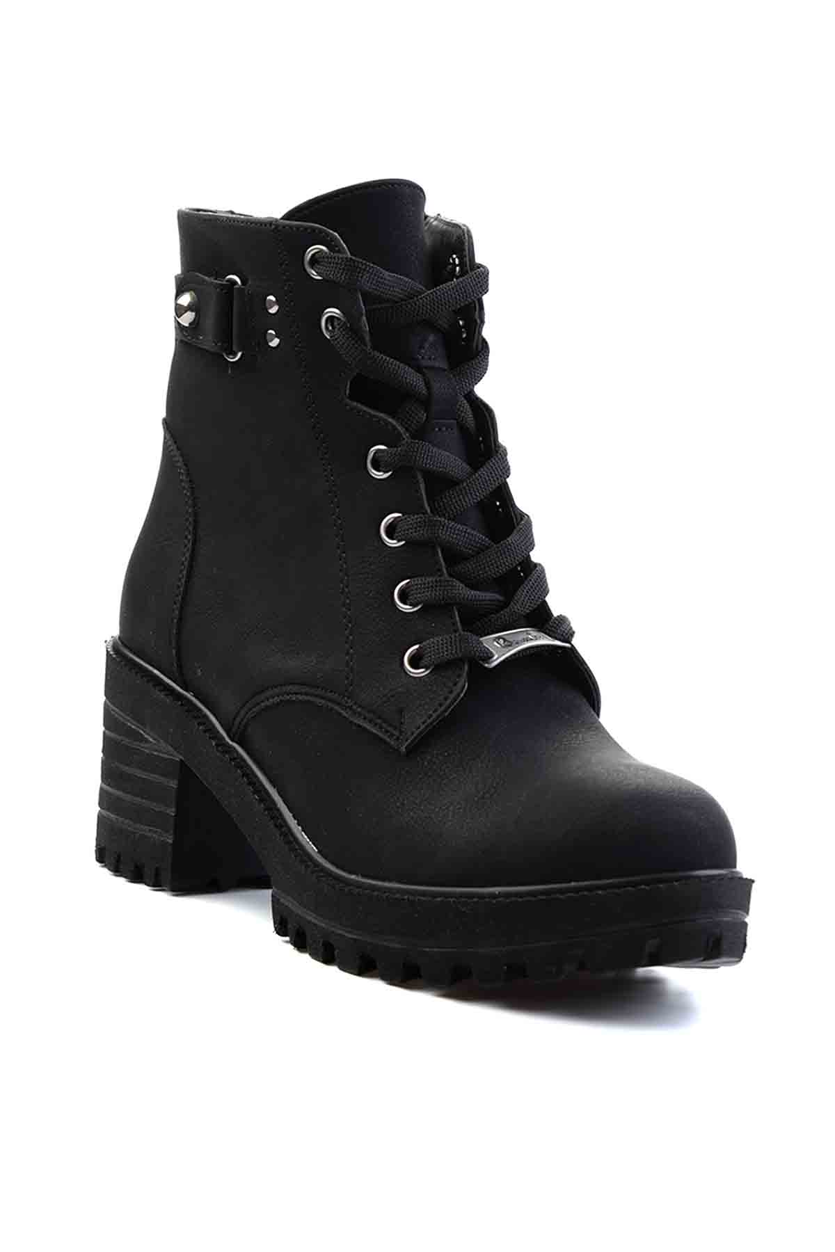 Siyah Zümrüt Kadın Bot Bambi