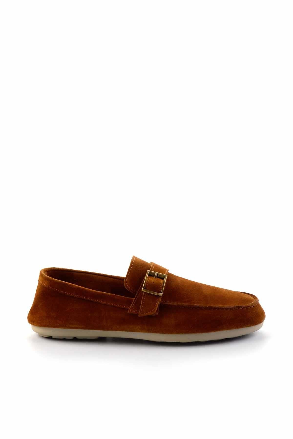Taba Hakiki Deri Erkek Loafer Ayakkabı E01304406502