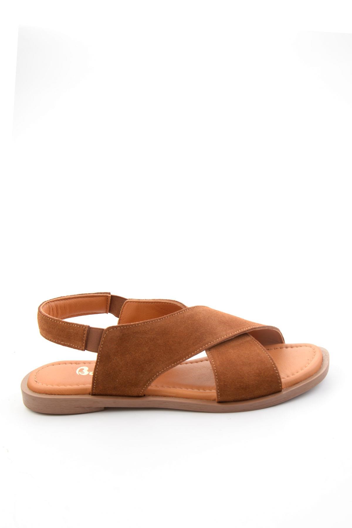 Taba Hakiki Deri Kadın Sandalet K05680028802