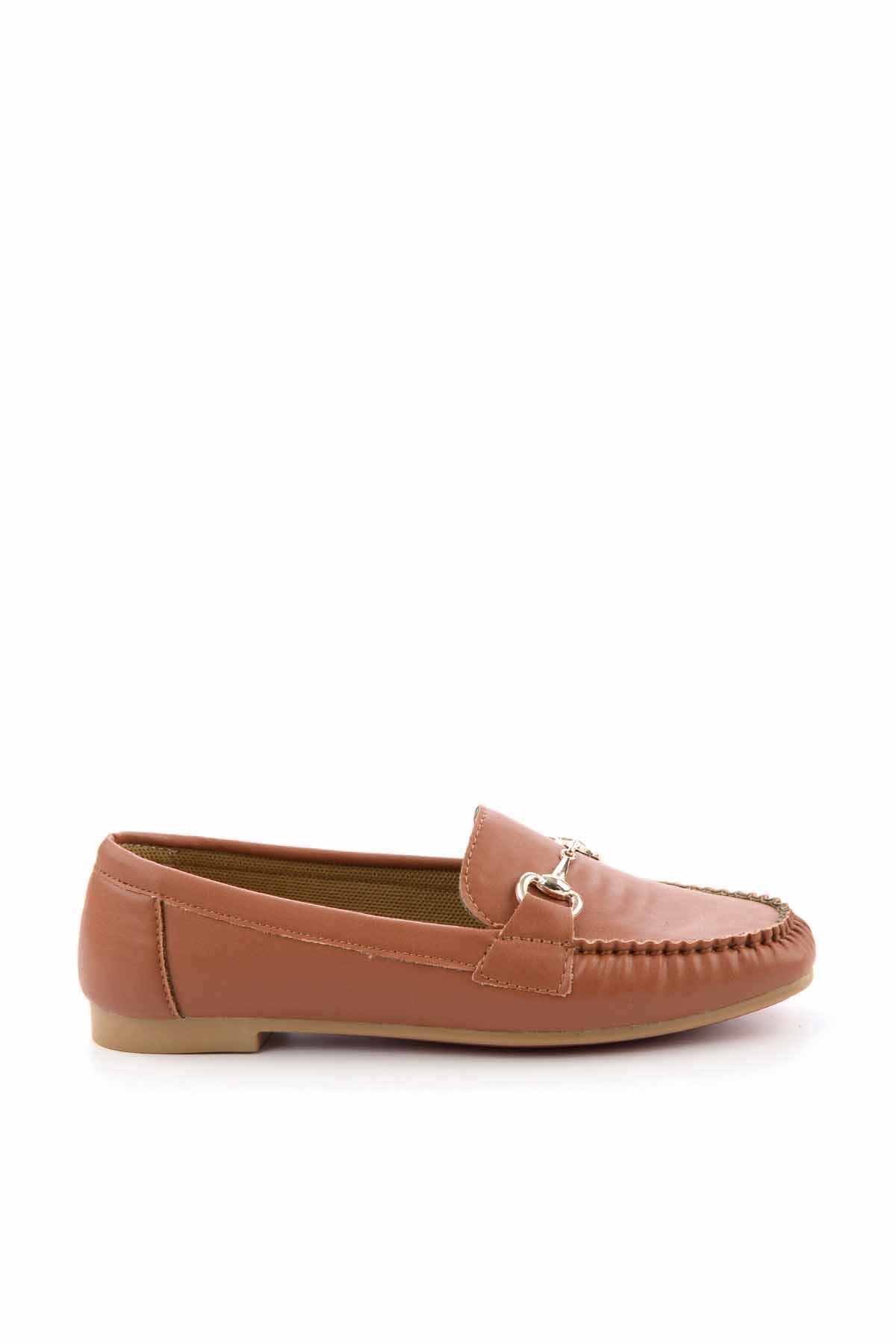 Taba  Kadın Loafer Ayakkabı K01542167309