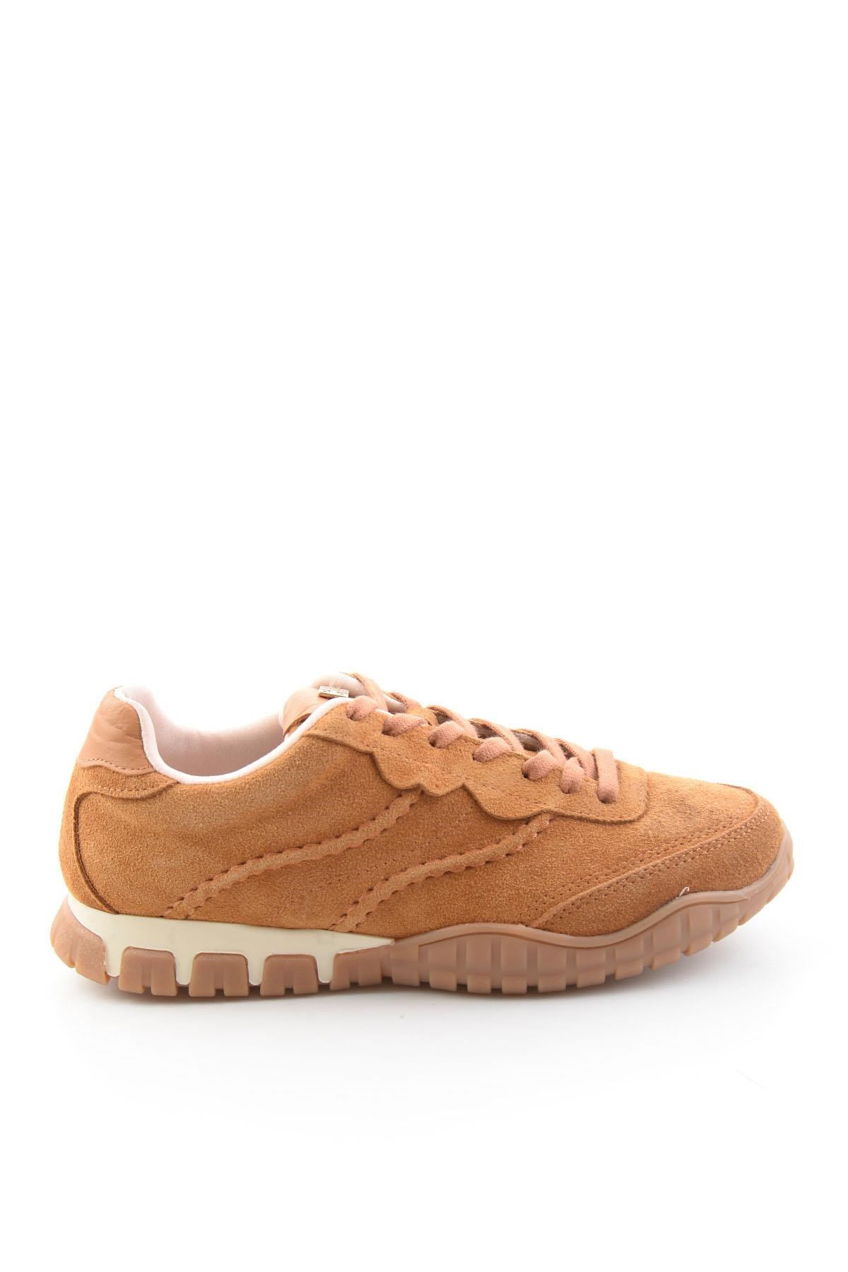 Taba Süet Hakiki Deri Kadın Sneaker K01753516102