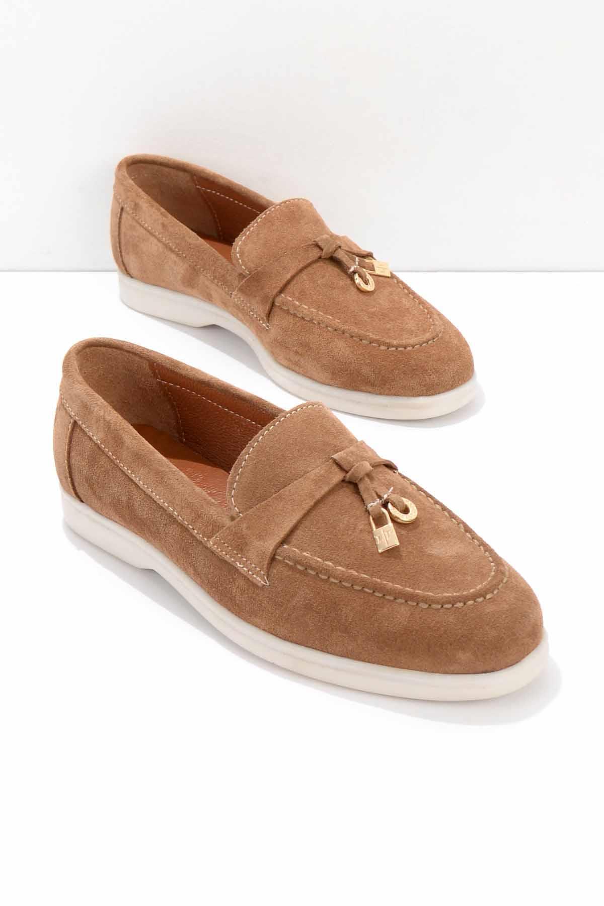 Vizon Leather Kadın Loafer Ayakkabı K01274225302