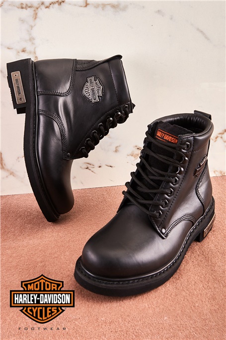 siyah-harley-davidson-bot-
