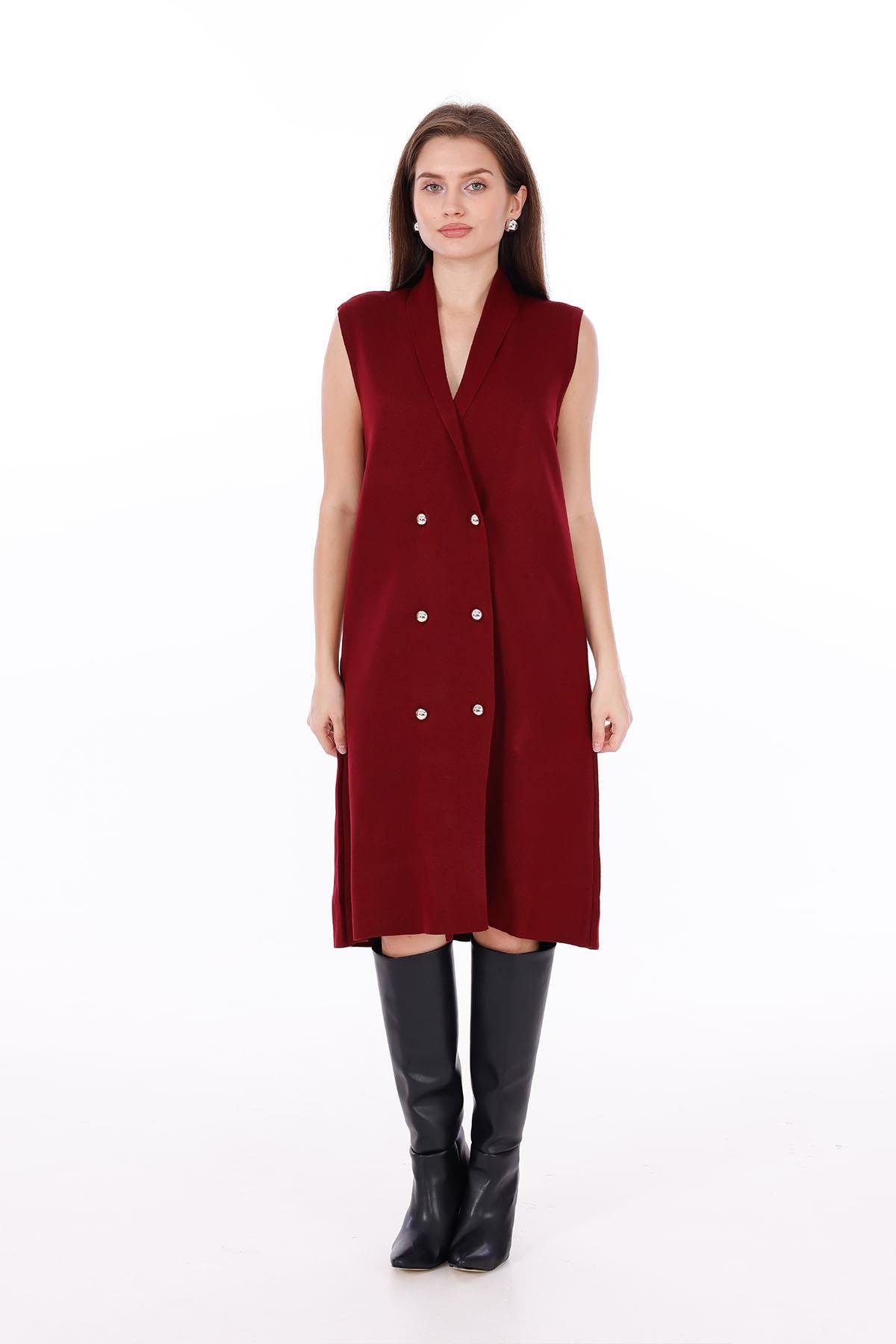 DÜĞME DETAYLI HIRKA BORDOHM1319