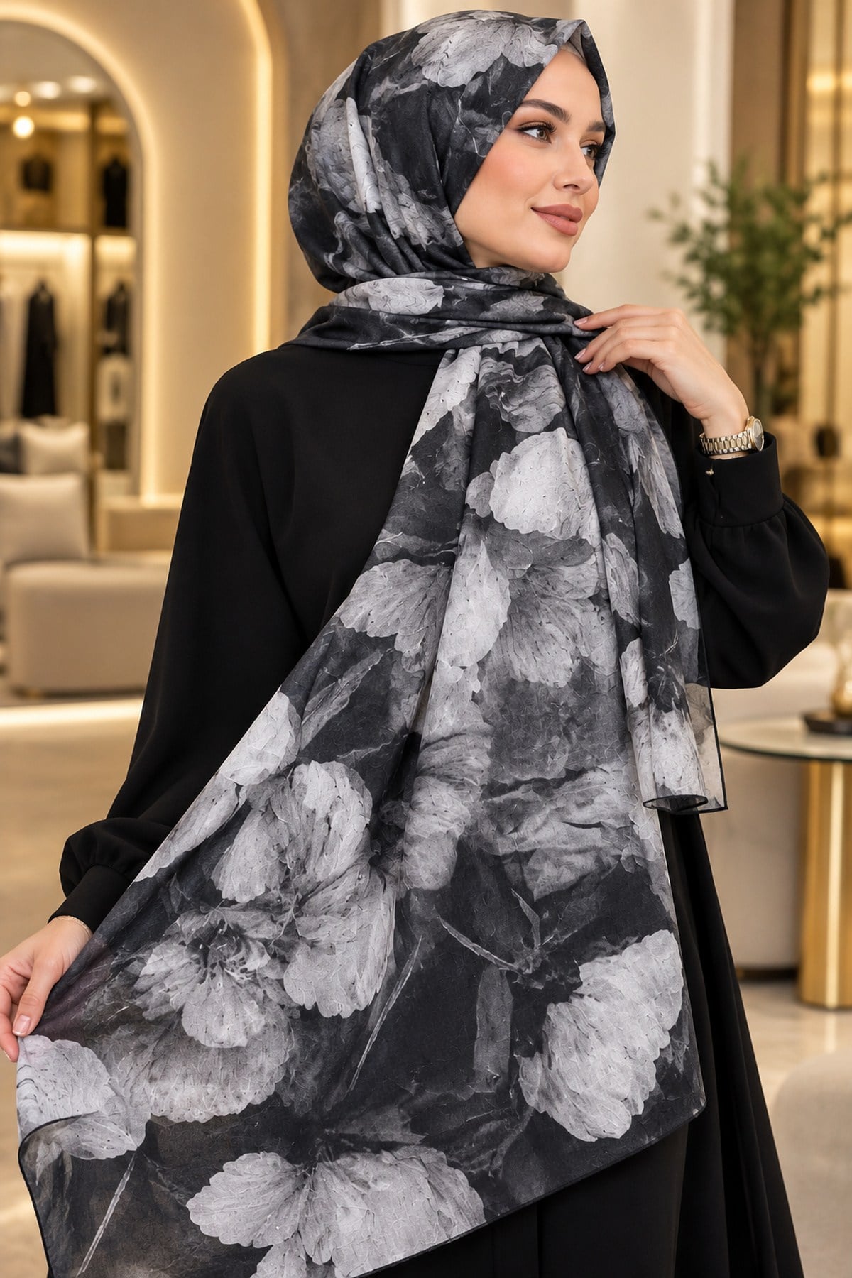Hakimoda Kadın Bambu ŞalHM044