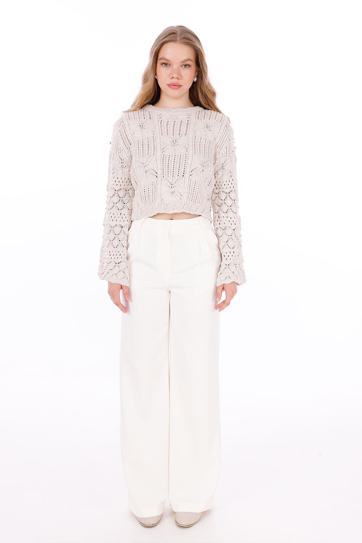 İNCİLİ TRİKO KAZAK TAŞHM3132