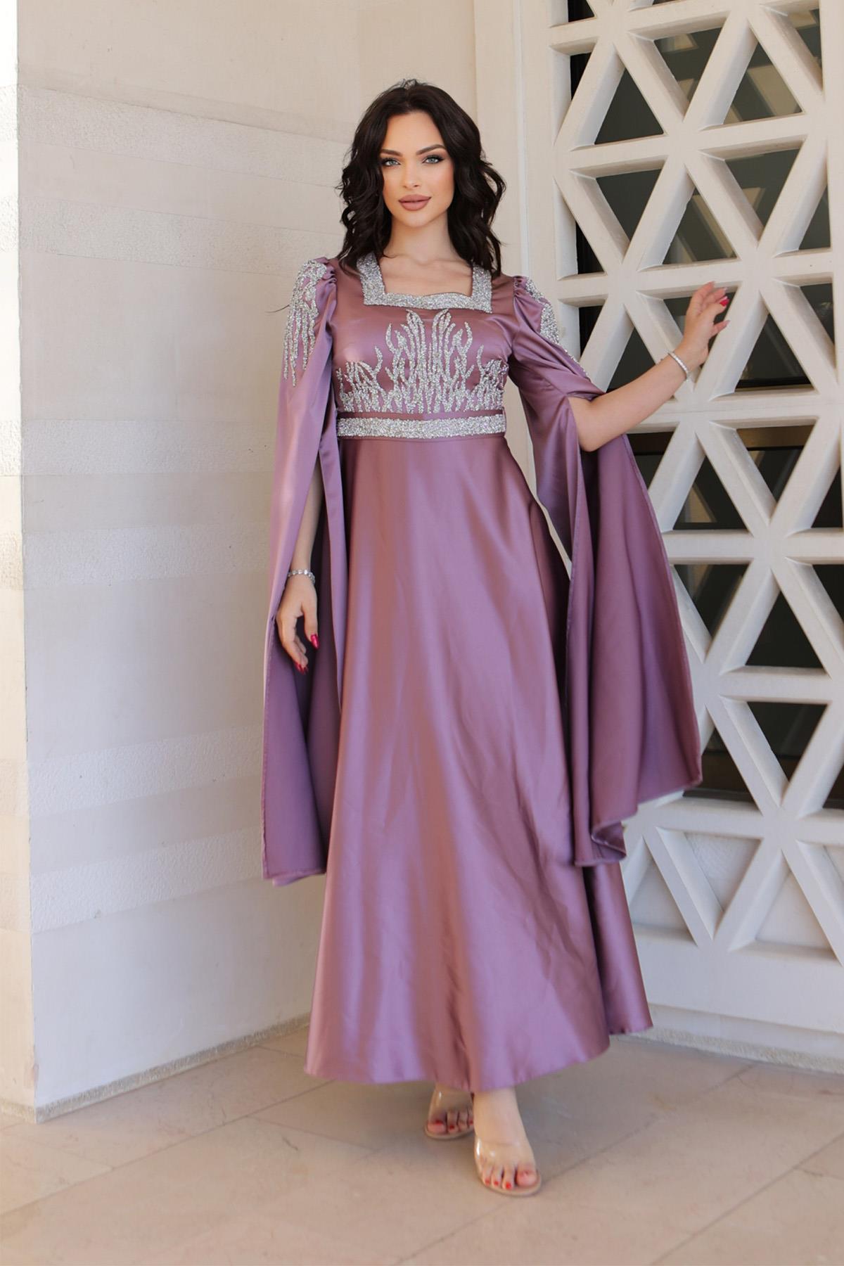 Hijab Swan Evening Dress LilaLP2021