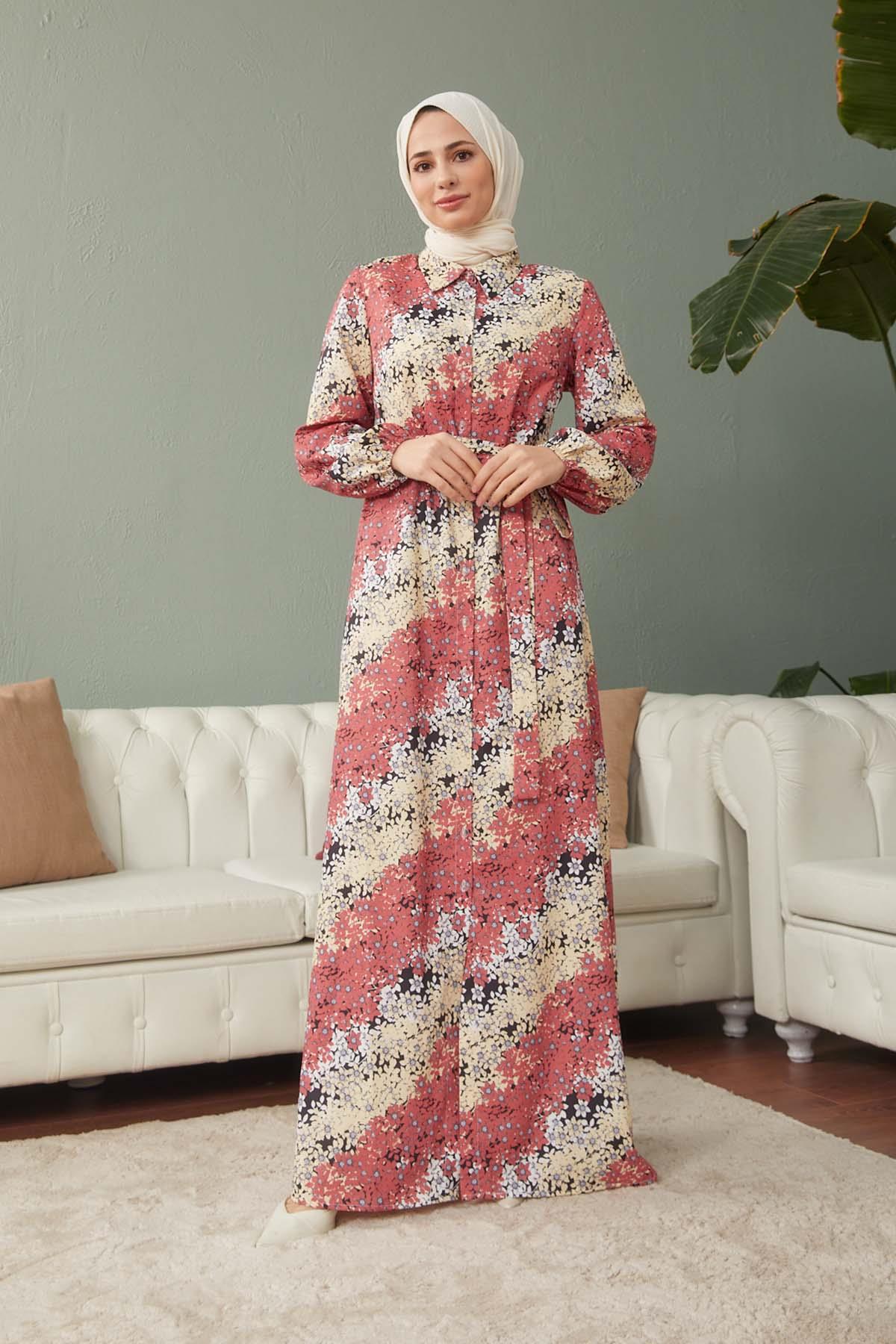 Tesettür Alisa Jessica Elbise Tabahm4153