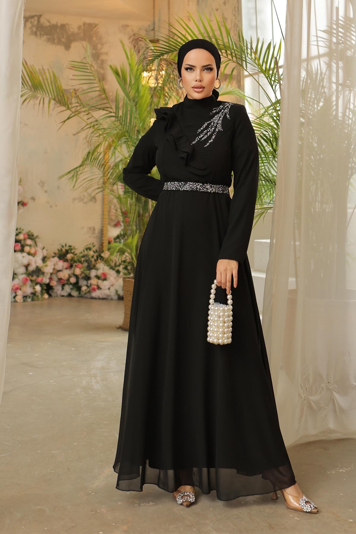 فستان سهرة متواضعLP6003-1