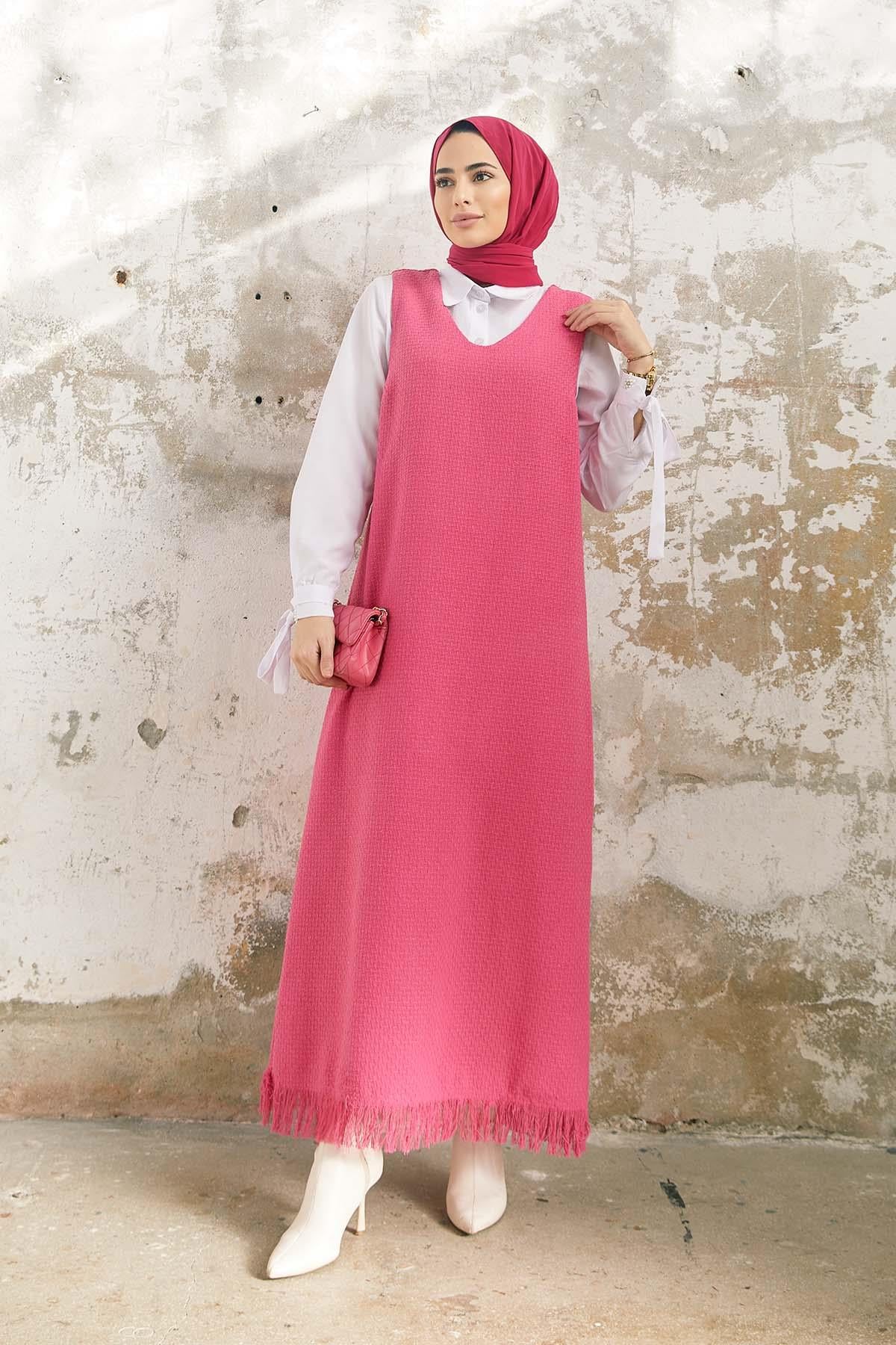 Tesettür Jile PembeHM4061