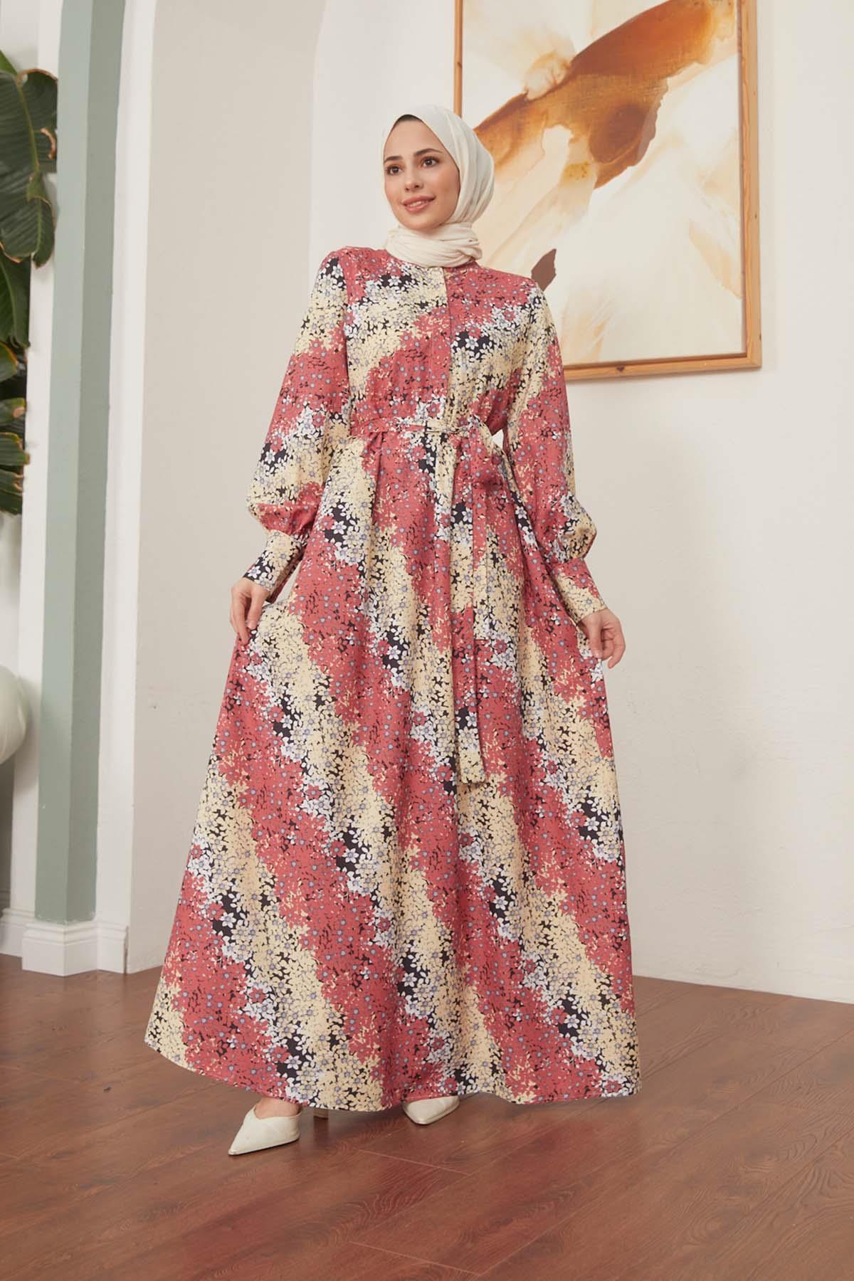 Tesettür Sella Jessica Elbise Tabahm4162