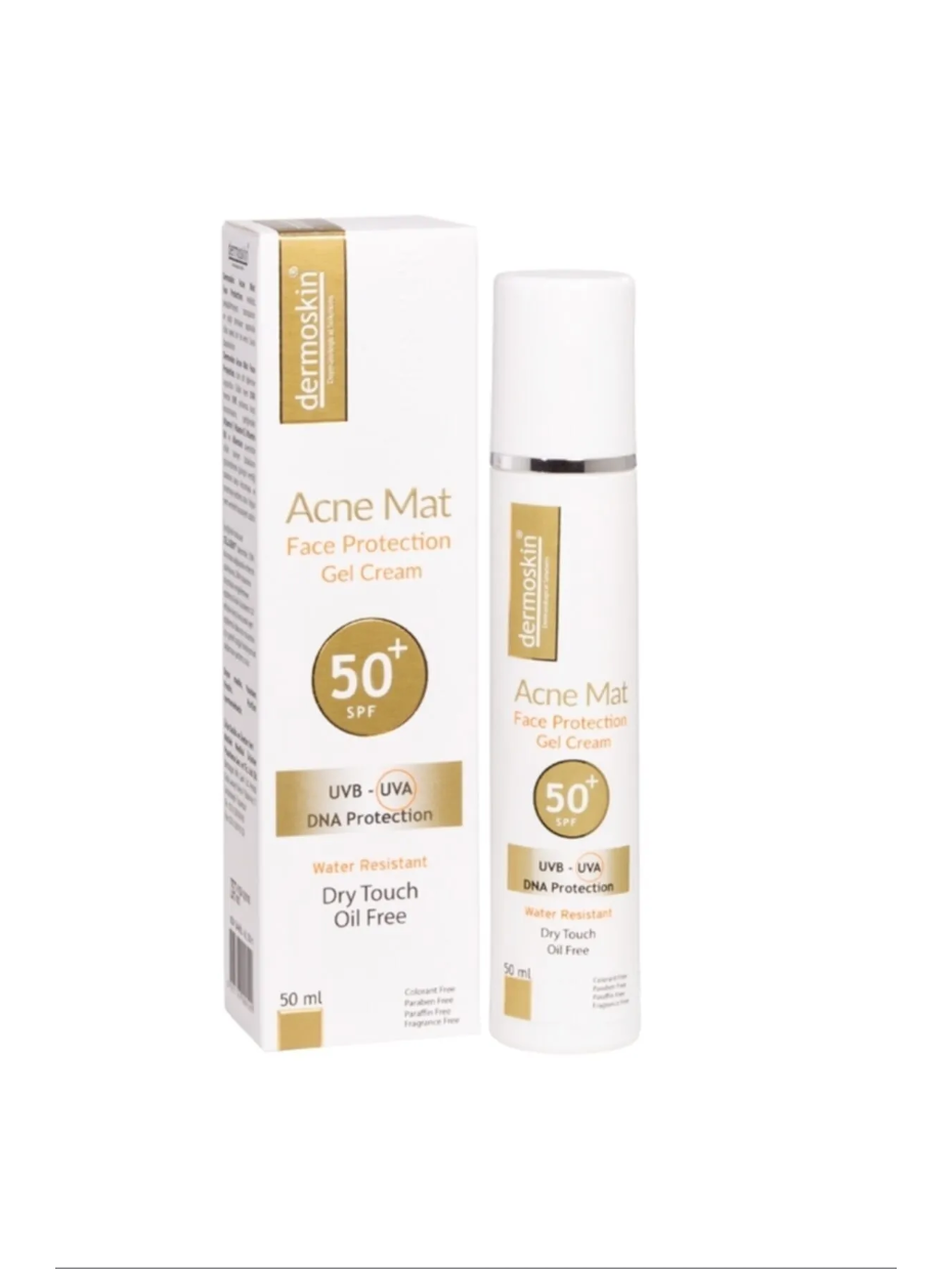 AcnMat SPF 50+dermoskin Güneş Koruyucu Jel Krem 50ML