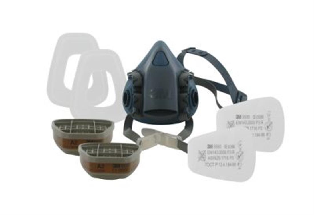 3M 7523M 7500 Maske ve A2P3 Filtre Seti - 4lü Koli
