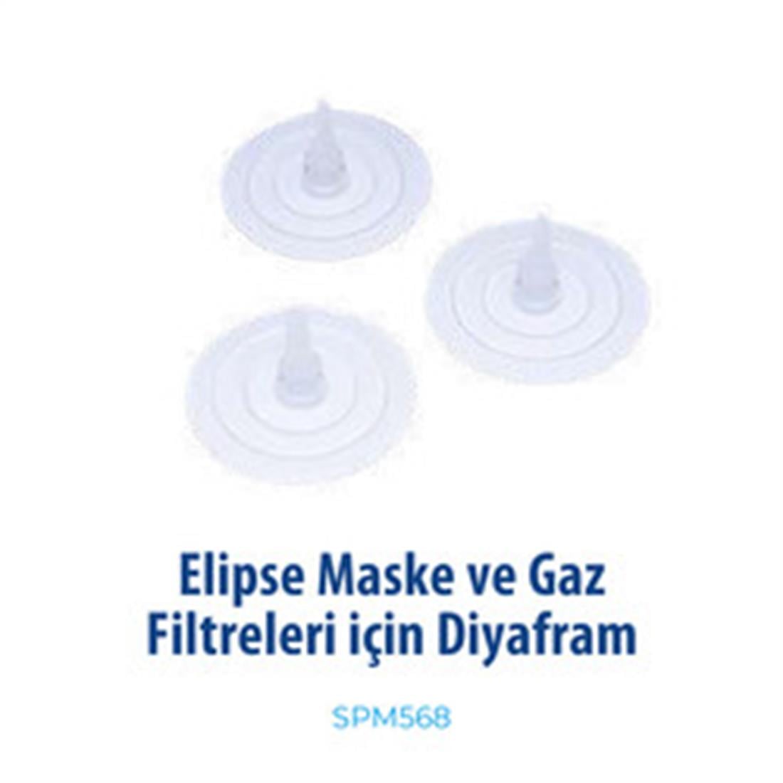 Elipse Gaz Maskeleri İçin Yedek 3lü Valf Paketi SPM 568