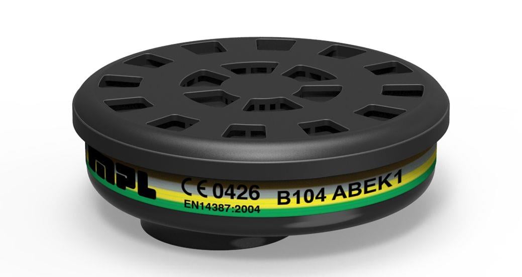 MPL B104 ABEK1 Organik-İnorganik Gaz ve Amonyak Maske Filtresi