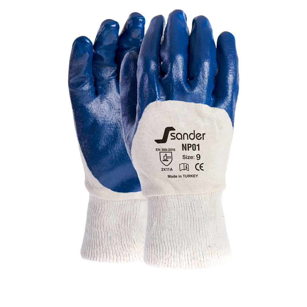 Sander NP01 Mavi Nitril Eldiven