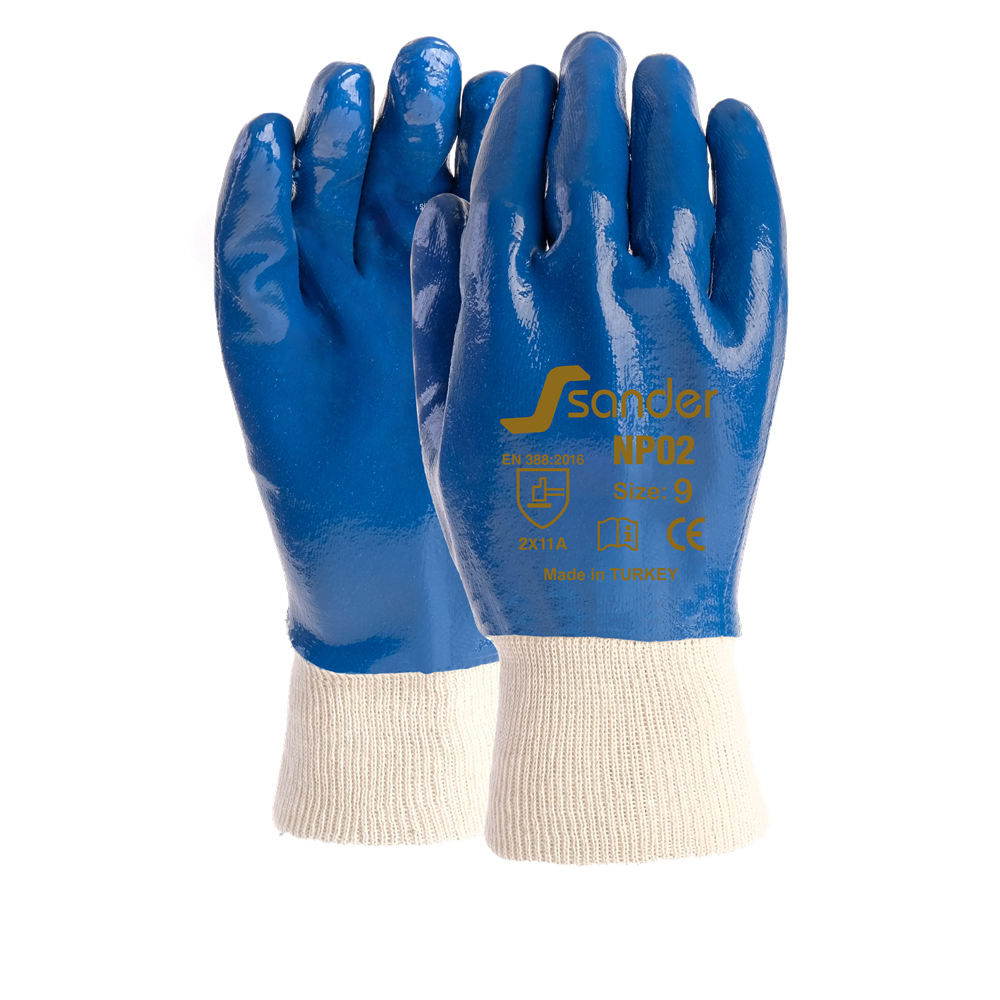 Sander NP02 Mavi Nitril Eldiven