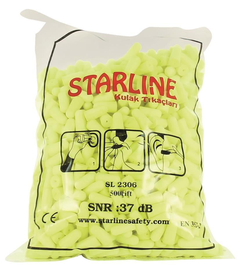 Starline 2306 500 Çift Dökme Kulak Tıkacı