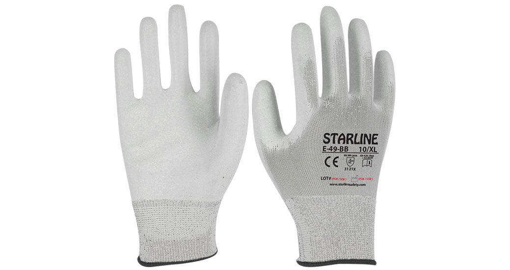 Starline E-49 Beyaz PU Eldiven