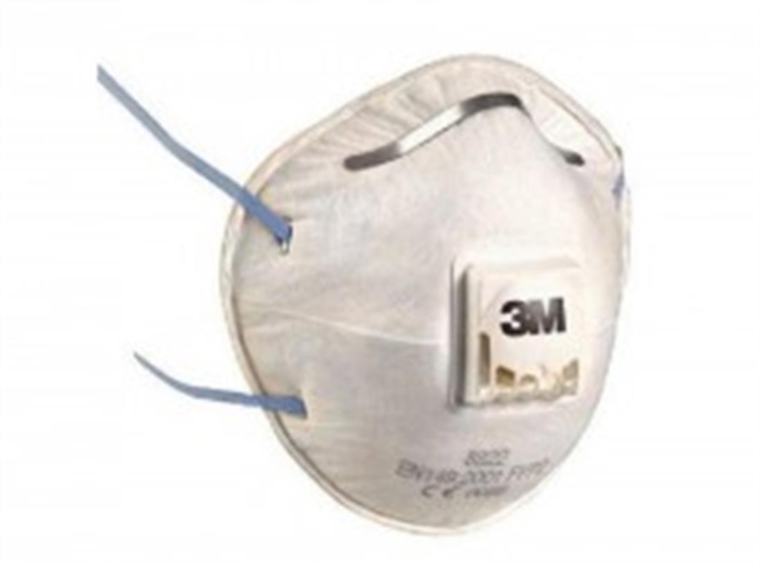 3M 8822 FFP2 Ventilli Toz Maskesi Yağ ve Su Bazlı Sislere Karşı