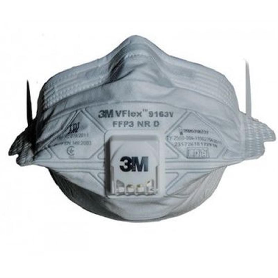 3M 9163V Vflex FFP3 Ventilli Toz ve Sis Maskesi