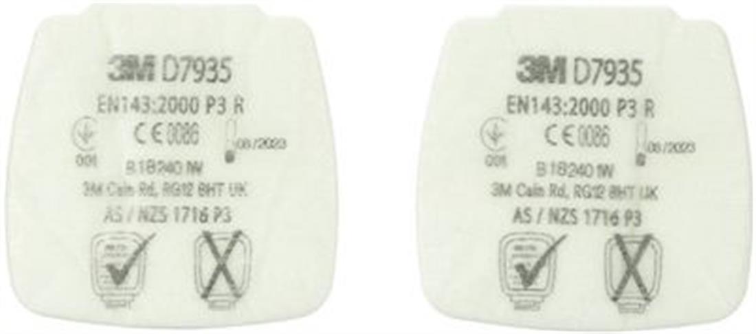 3M D7935 P3R Secure Tıklama Parçacık Toz Filtresi