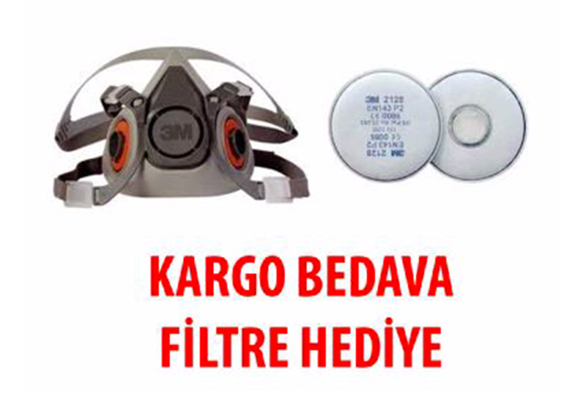 3M Yarım Yüz Maskesi ve Filtre Seti