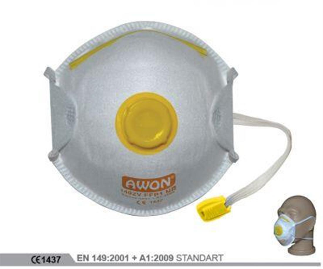 Awon 1200V FFP2 NR Ventilli Toz Maskesi