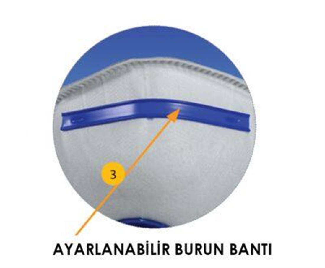 Awon 1400 FFP1 NR Ventilsiz Katlanabilir Toz Maskesi