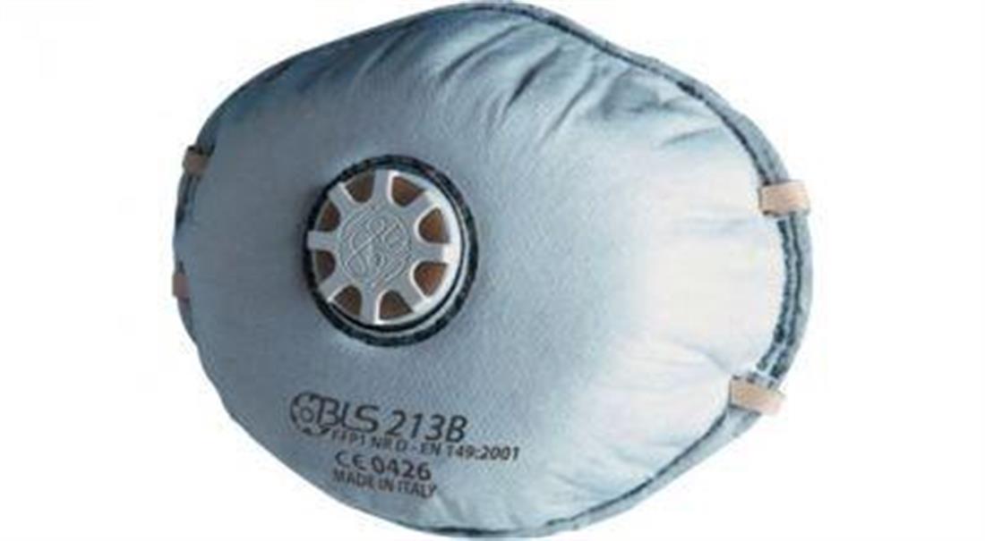 BLS 213B FFP1 NR D Ventilli Aktif Karbonlu Konik Toz Maskesi