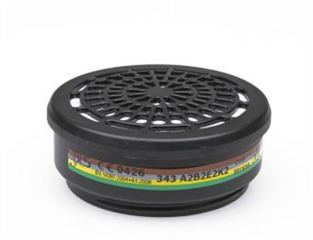 BLS 343 ABEK2 Organik İnorganik Asit Gaz Buhar Filtresi