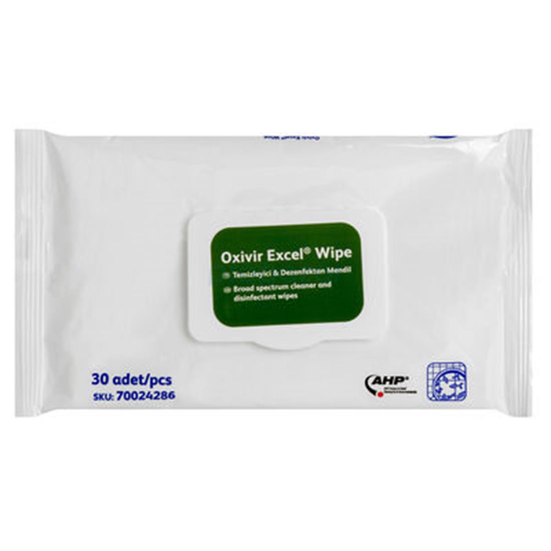 Diversey Oxivir Excel Mendil - Maske Camı için Temizleyici ve Dezenfektan