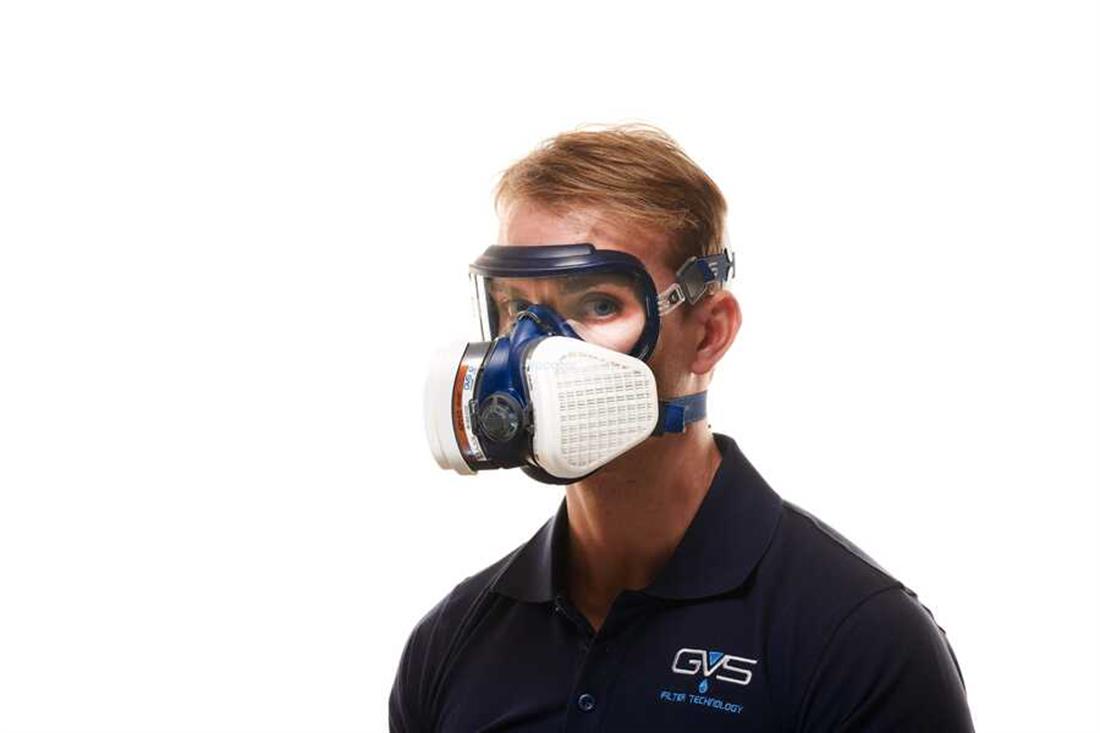 GVS Elipse SPR537 Integra Gözlük Entegre A2P3 Gaz ve Toz Maskesi