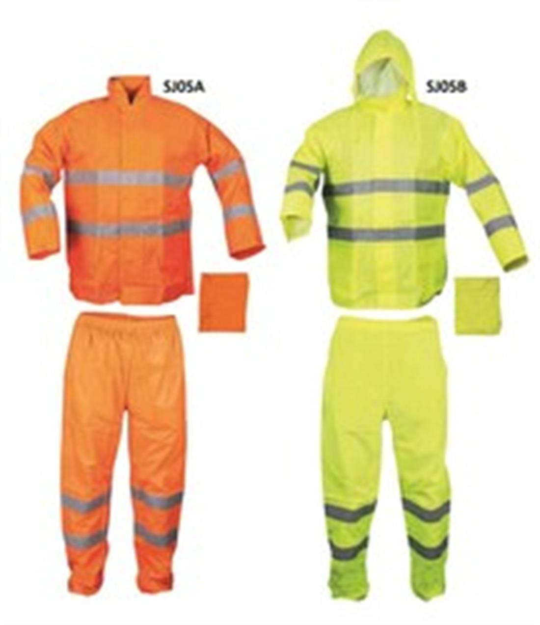 Izrasa SJ05 İmperteks Takım Reflektörlü Yağmurluk Neon Turuncu