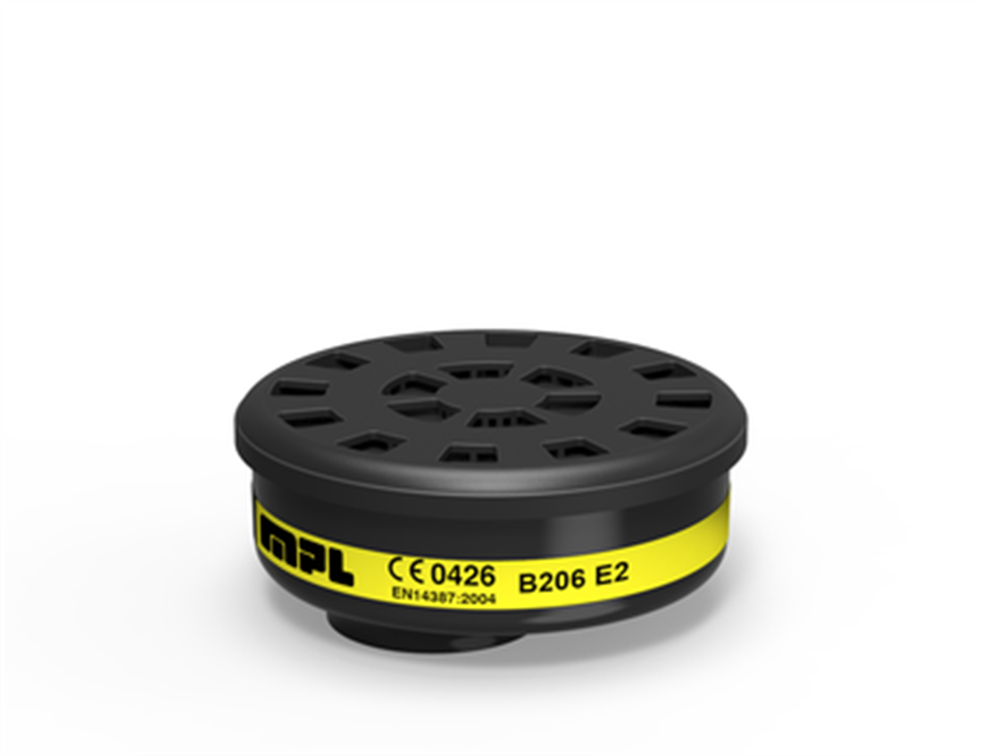 MPL B206 E2 Asit Gazları ve Buhar Maske Filtresi