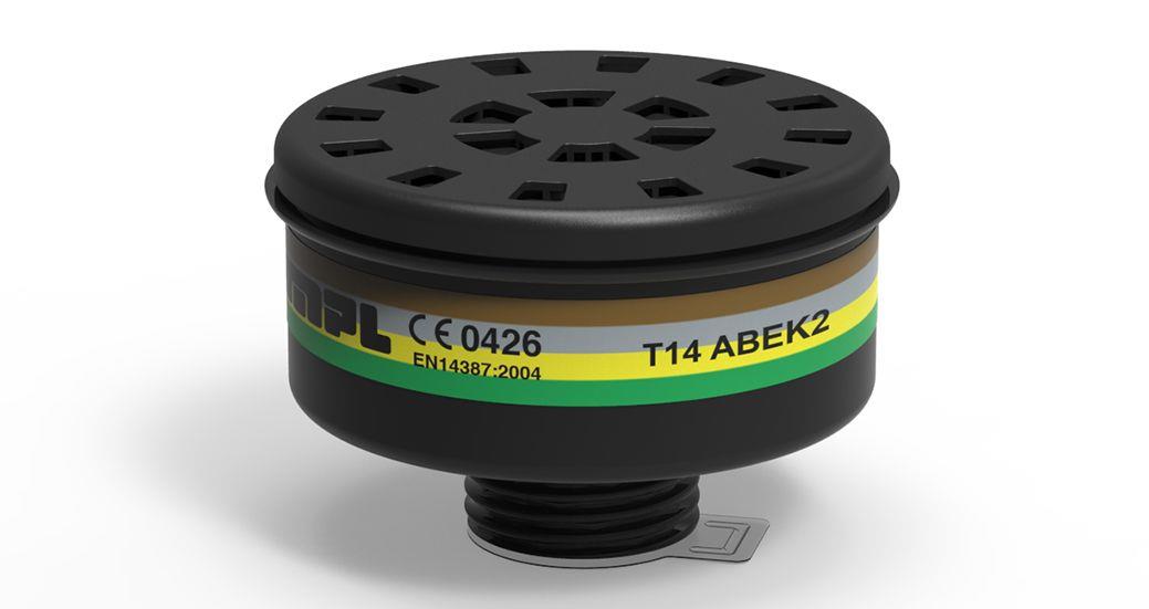 MPL T14 ABEK2 Rd40 Organik İnorganik Amonyak Maske Filtresi