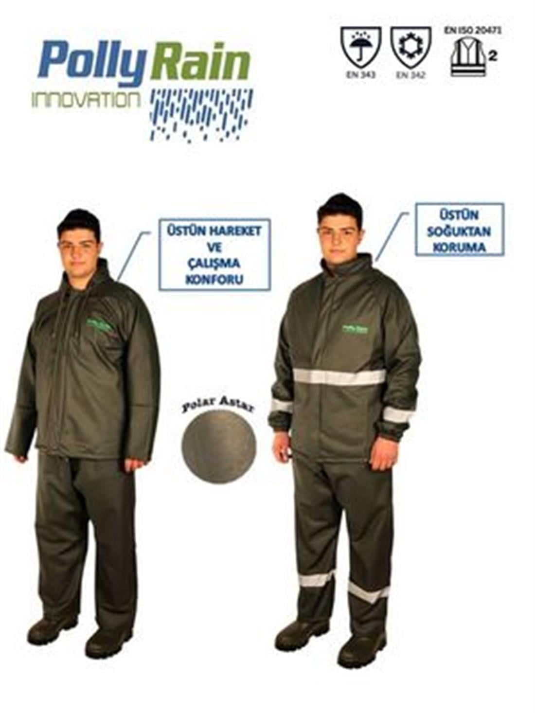 PollyRain Pu Polar Pantolon Ceket Takım Yağmurluk