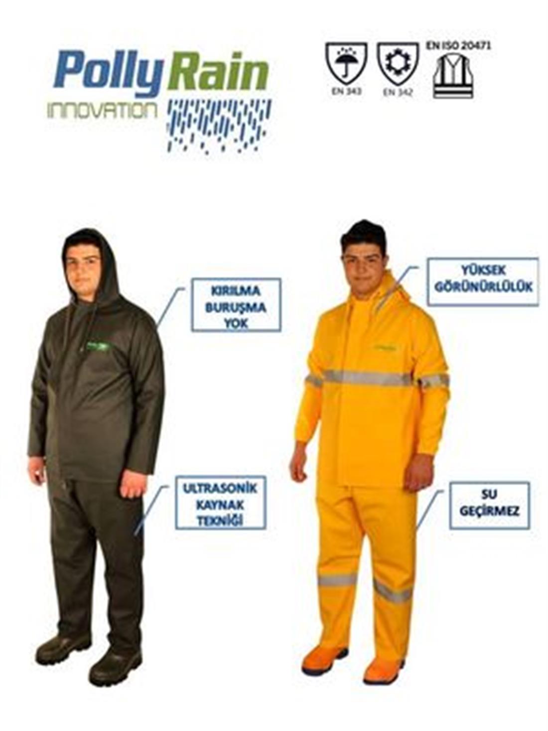 PollyRain PVC Pantolon Ceket Takım Yağmurluk