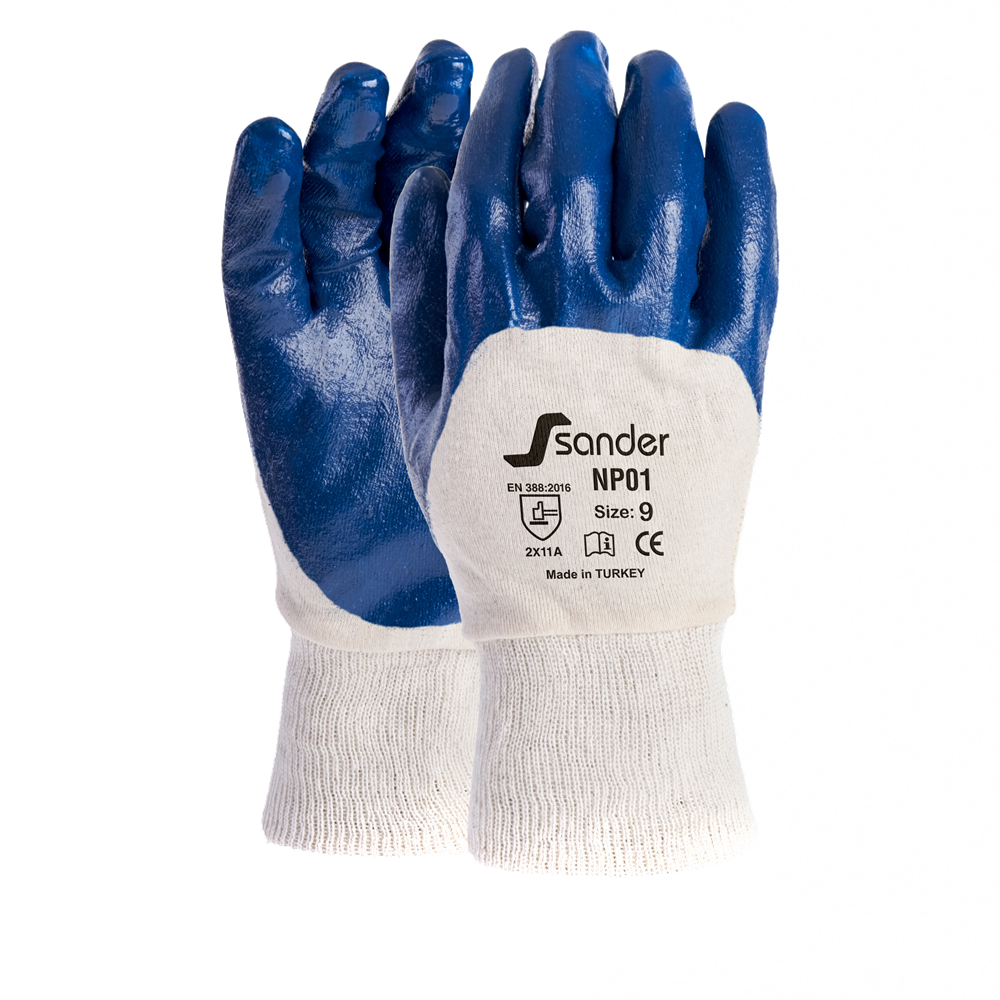Sander NP01 Mavi Nitril Eldiven