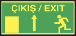 Starline Çıkış / Exit Yukarı Ok Tabelası